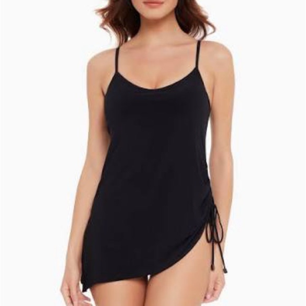 Magicsuit Women's Swimsuit Size 8 Black Brynn Underwire One Piece Swimdress